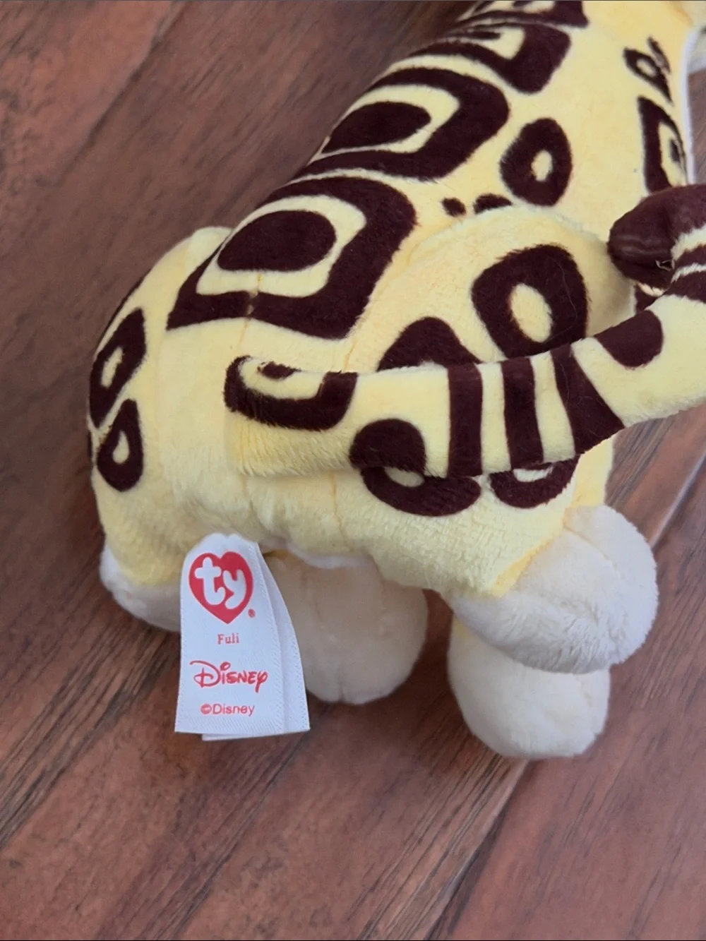 Disney Yellow and Brown Leopard Plush with Green Eyes